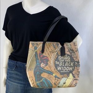 NWT Coach Limited Edition Marvel Black Widow tote